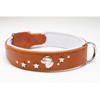 Exclusive Collar, Customized, Genuine Cow Leather, Napa Lining, handmade